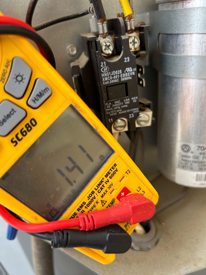 Upon arrival the system was not operational due to a bad starter.
I replace the starter and tested all other electrical components.
Upon departure system is fully operational with optimal temperature differential in cooling mode.
It was a pleasure speaking with you. Thank you for choosing Cool Air Solutions and being a valued Comfort Club member!