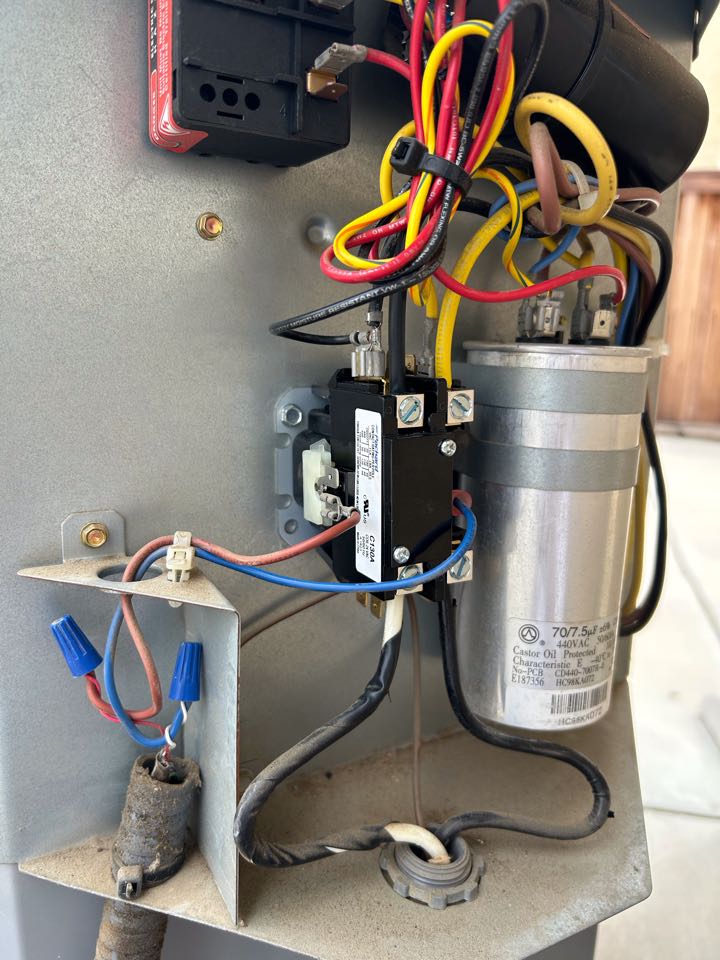 Upon arrival the system was not operational due to a bad starter.
I replace the starter and tested all other electrical components.
Upon departure system is fully operational with optimal temperature differential in cooling mode.
It was a pleasure speaking with you. Thank you for choosing Cool Air Solutions and being a valued Comfort Club member!