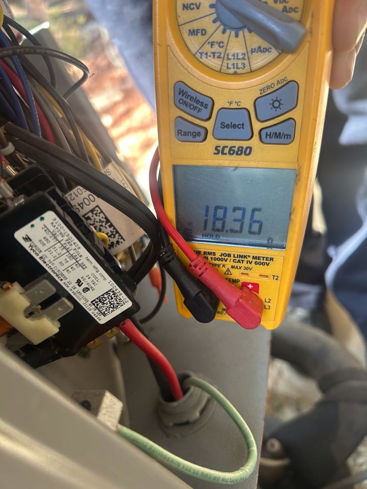 I performed a cooling maintenance today on a Lennox Heat pump.
Upon arrival the system is fully operational.
All electrical components including the compressor tested in range.
The system does not feature search protection, and the manufacturer warranty will expire soon. I have created an estimate for whole system surge protection (good for 30 days).
I cleaned the outdoor coil as it was dirty and replaced the air filter.
The homeowner said one of the registers was whistling so I adjusted it.
Upon departure the system is fully operational with optimal temperature differentials.
Thank you for choosing Cool Air Solutions and being a Comfort Club member! I performed a cooling maintenance today on a Lennox Heat pump.
Upon arrival the system is fully operational.
All electrical components including the compressor tested in range.
The system does not feature search protection, and the manufacturer warranty will expire soon. I have created an estimate for whole system surge protection (good for 30 days).
I cleaned the outdoor coil as it was dirty and replaced the air filter.
The homeowner said one of the registers was whistling so I adjusted it.
Upon departure the system is fully operational with optimal temperature differentials.
Thank you for choosing Cool Air Solutions and being a Comfort Club member!