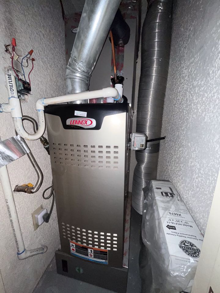 Complete service maintenance on 9 year old Lennox furnace
