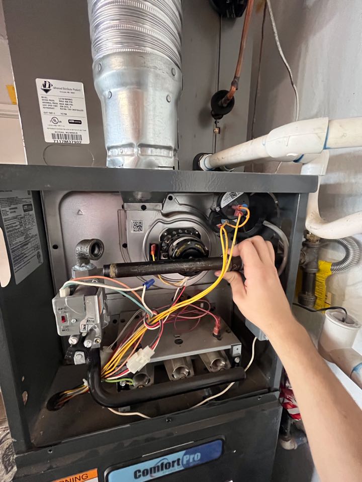 Completed service on a 7 year old furnace