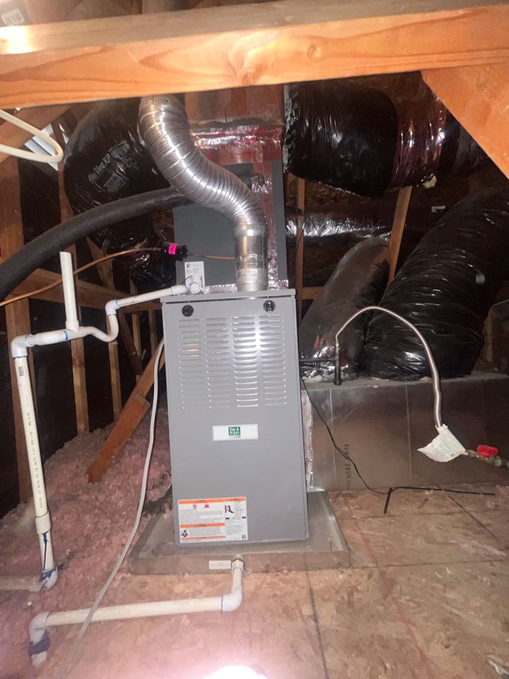 Completed service maintenance on 7 year old furnace and condenser 