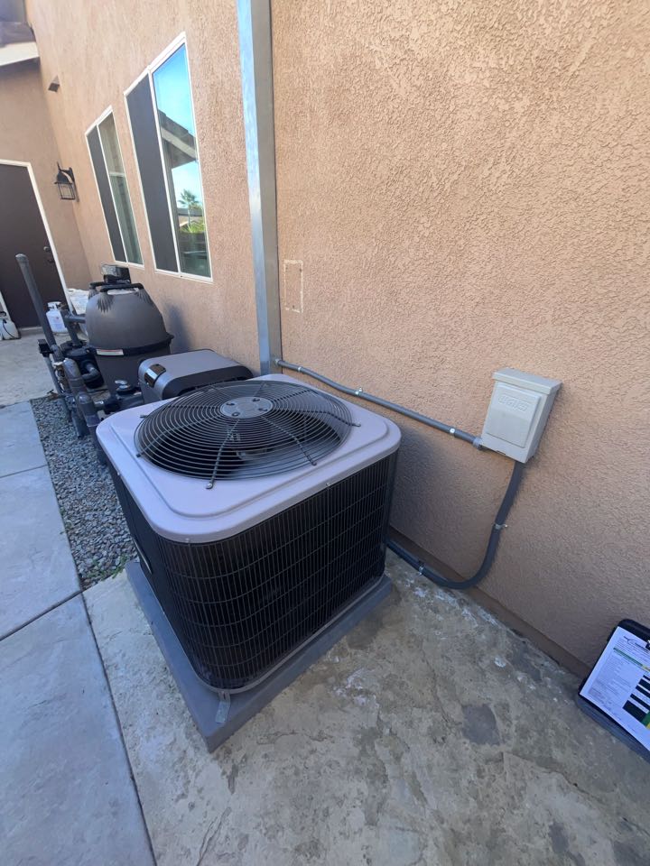 Completed service maintenance on 7 year old furnace and condenser 