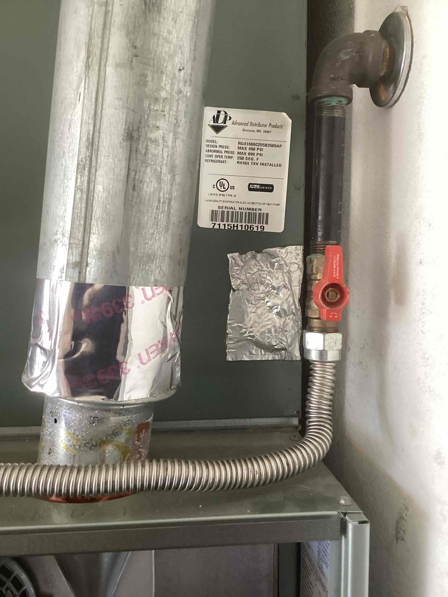 I was called to check on a split gas Rheem system. The system was not working properly, so I diagnosed the issue and repaired it. I also checked the system for any leaks and made sure it was operating safely.