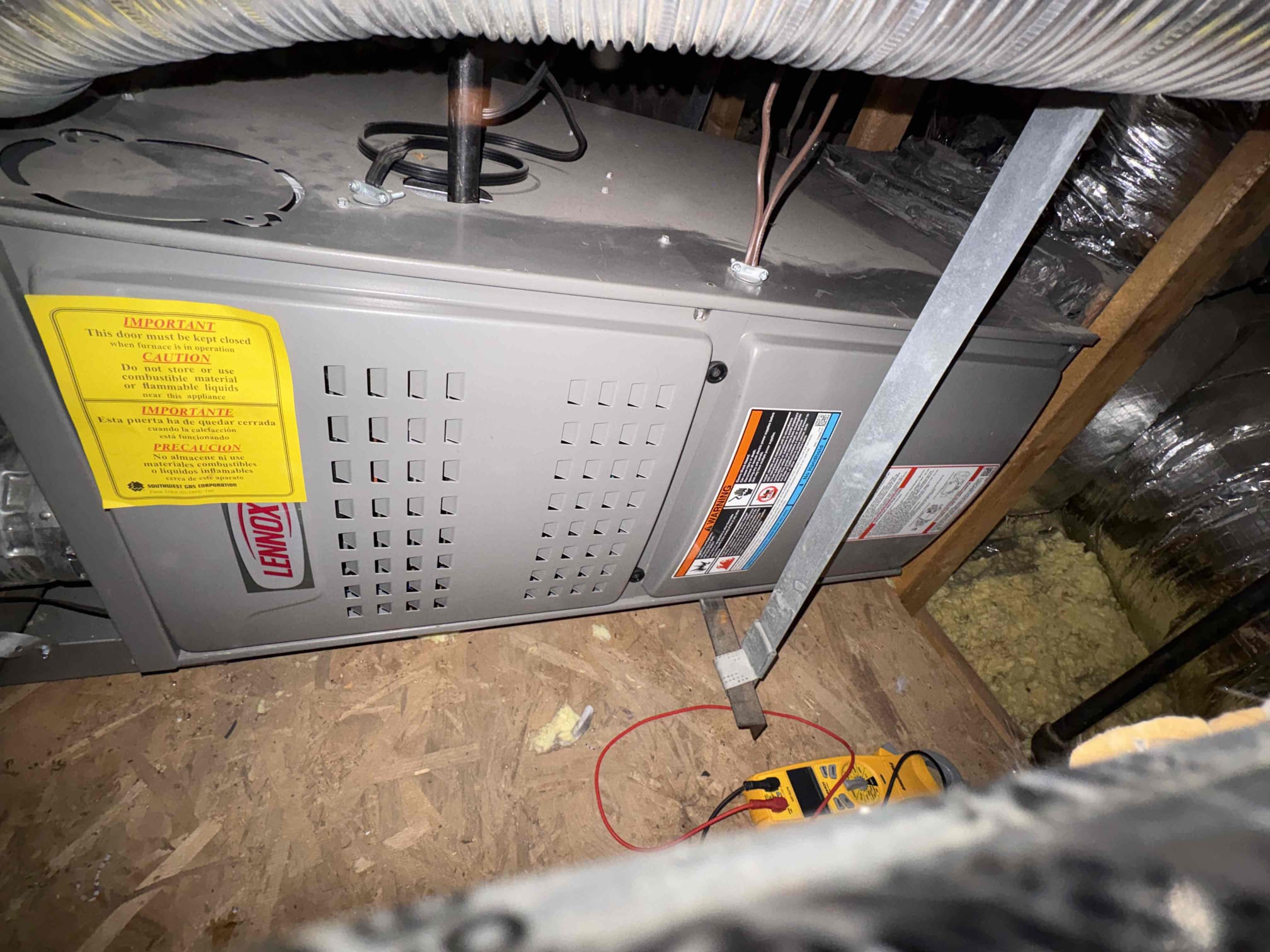 I was called to a home to repair two 7-year-old Lennox split furnaces. The furnaces were not heating the home properly, so I diagnosed the issue and replaced the faulty parts. I also cleaned the burners and inspected the electrical components to ensure they were working correctly.