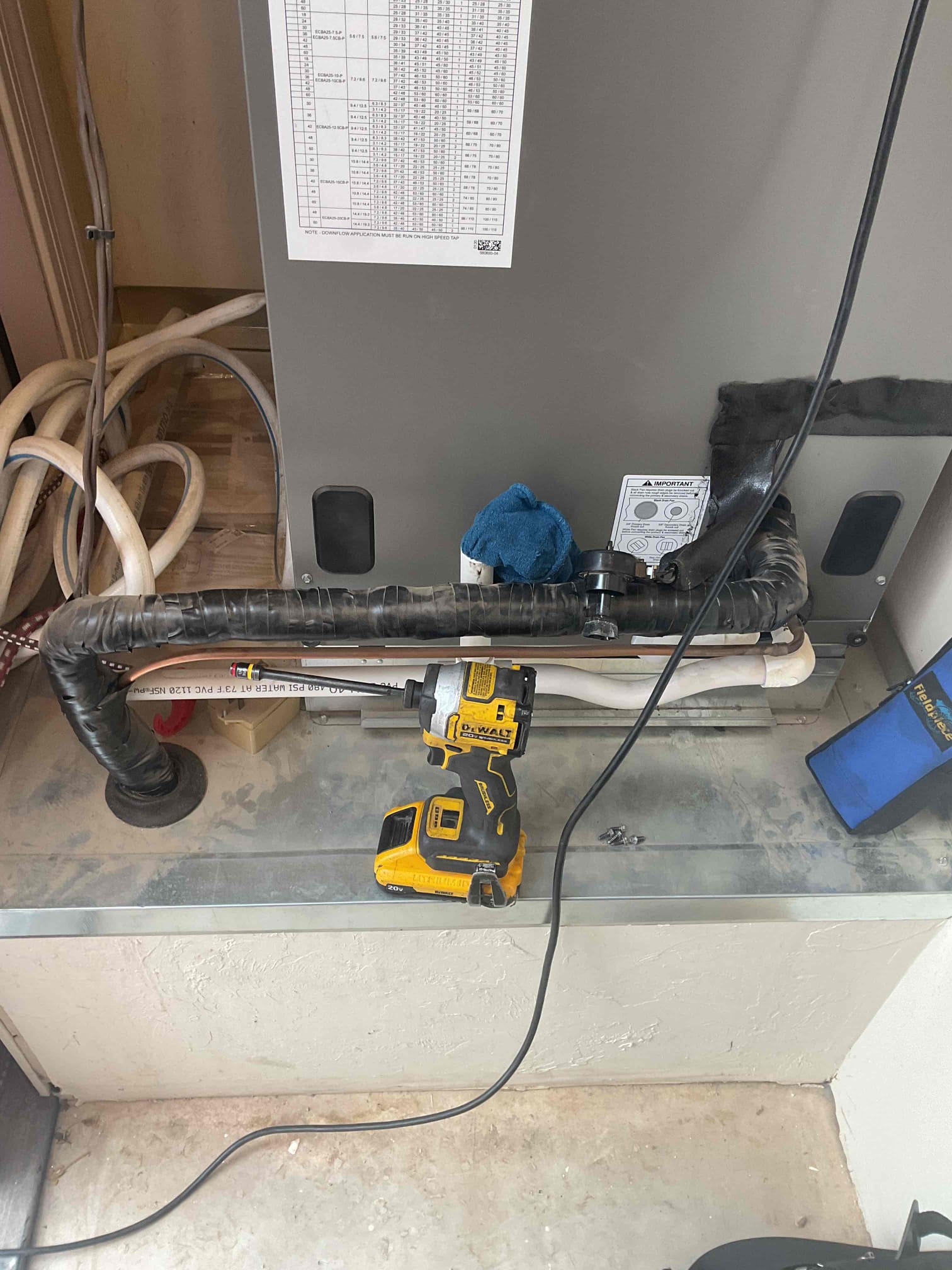 I was called to a home in Tucson to fix a clogged condensate drain line. Upon arrival, I found that the drain line was completely clogged with debris. I used a plumbing snake to clear the line and then flushed it with a water hose. After the clog was cleared, I tested the drain line to ensure it was working properly. I also checked the condensate pump to make sure it was working correctly. Finally, I cleaned up the area and made sure the customer was satisfied with the service.