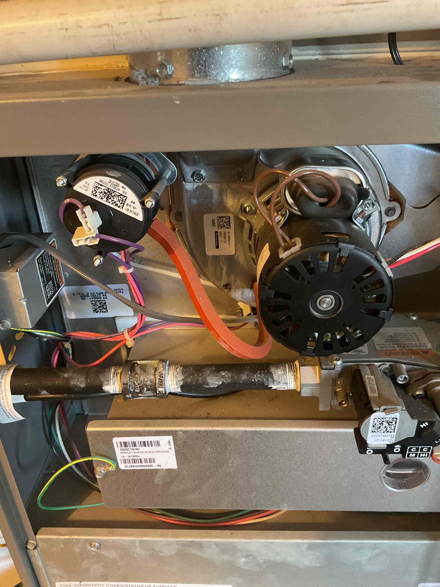 The client had a dirty flame sensor, a dirty blower wheel, and debris on his coil. I cleaned the flame sensor, blower wheel, and coil, and the client was satisfied with the results.