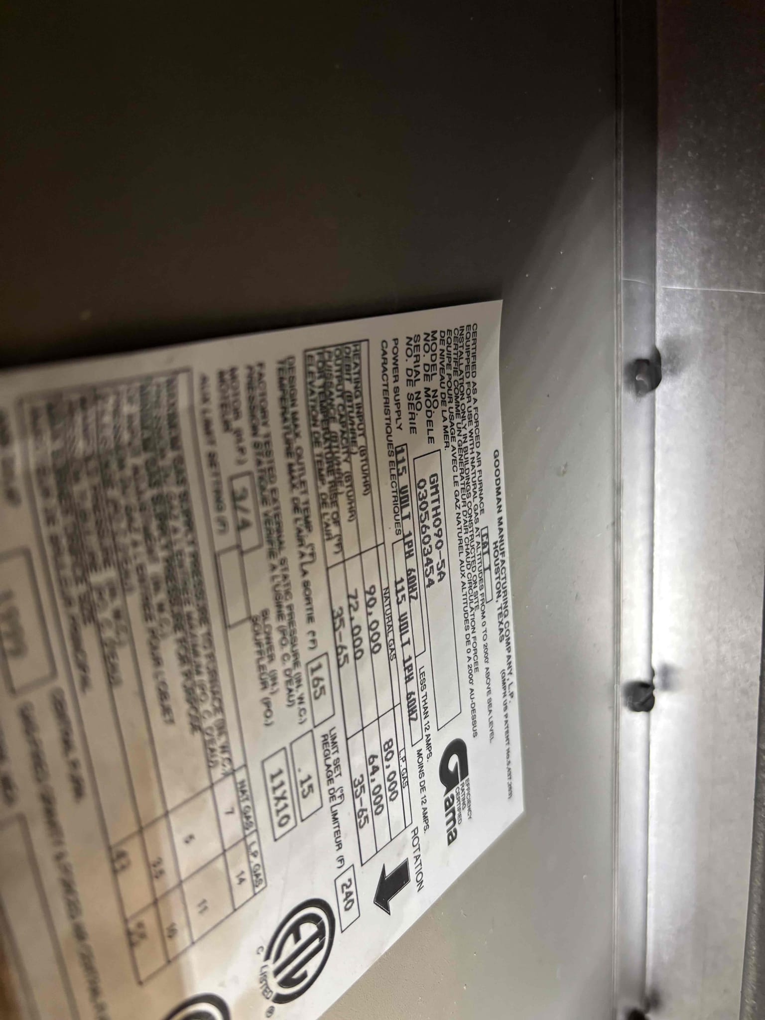 I was called to repair a Goodman furnace that was not producing heat. After inspecting the unit, I discovered that the heat exchanger had failed. I replaced the heat exchanger and tested the furnace to ensure it was operating correctly. The customer was happy with the results and thanked me for my help.