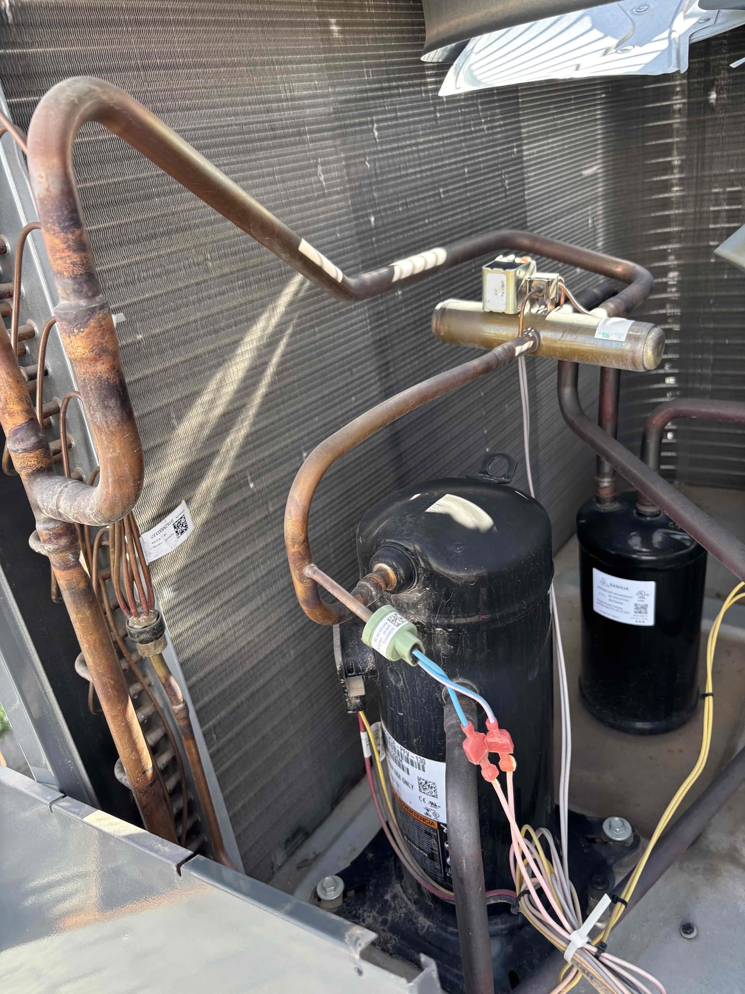 Performing maintenance on Goodman heat pump