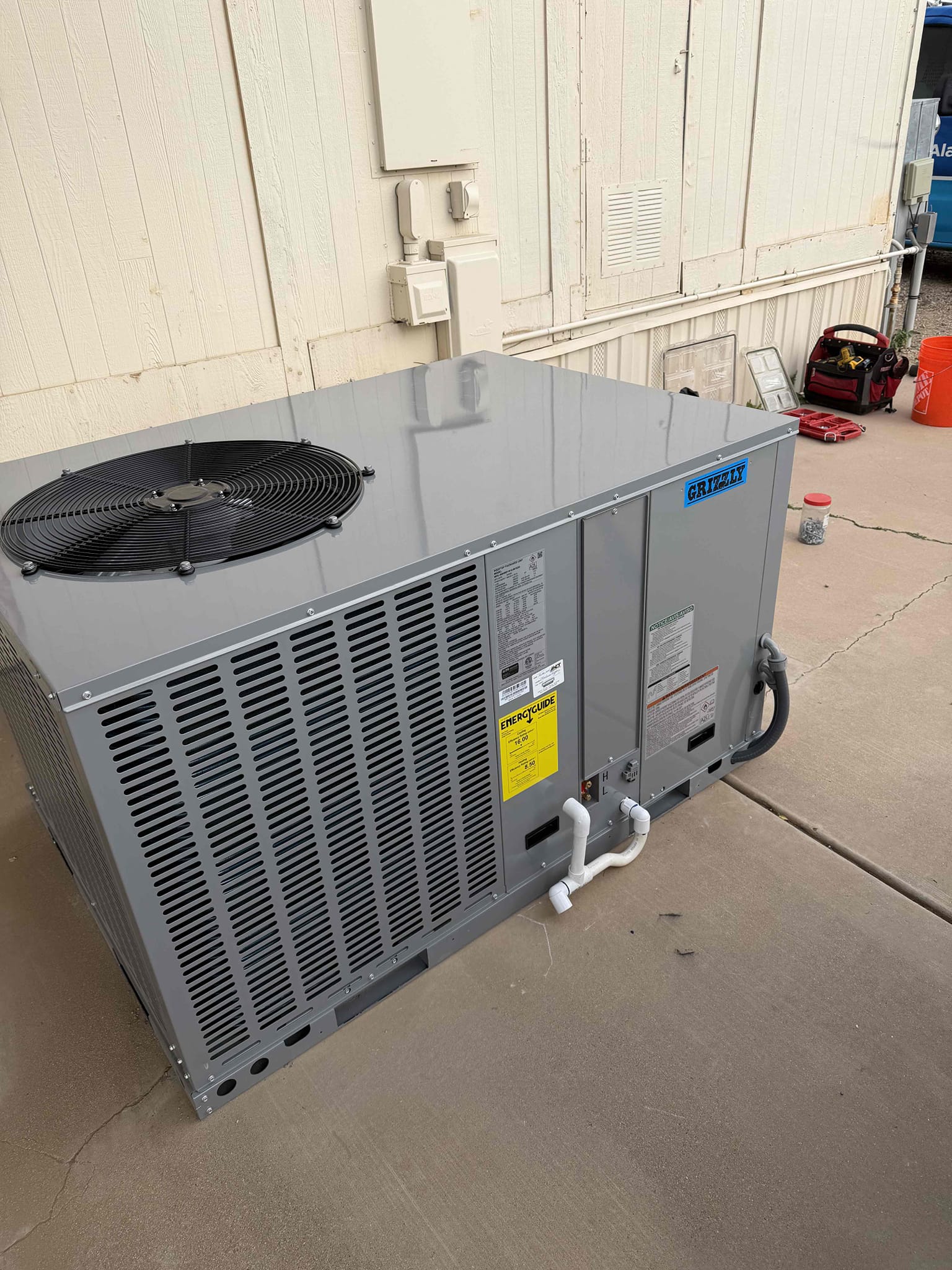 Installed 5ton package heatpump