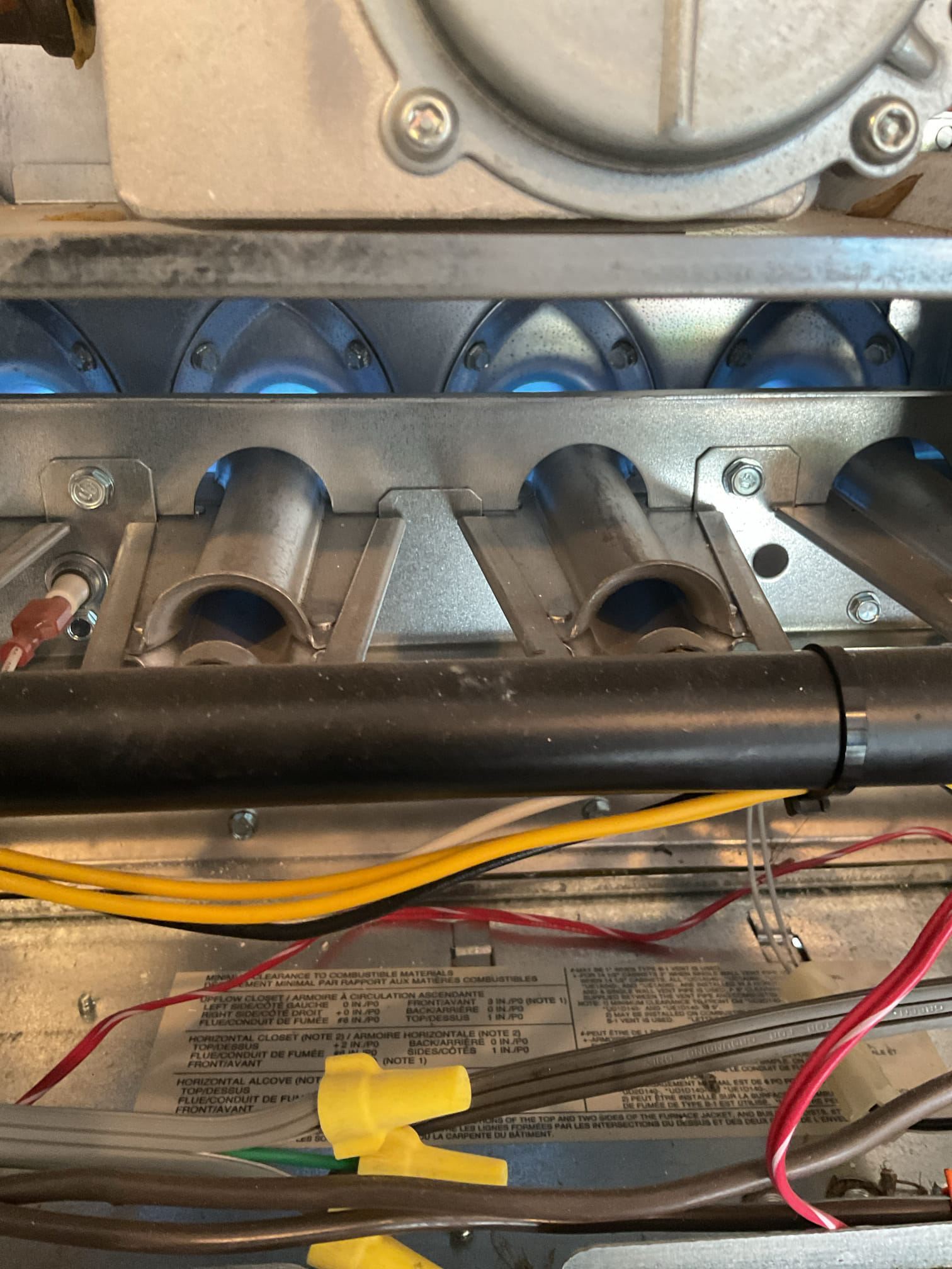 Maintenance all done recommendation of cleaning blower wheel complete system is in heat and working fine with added efficiency