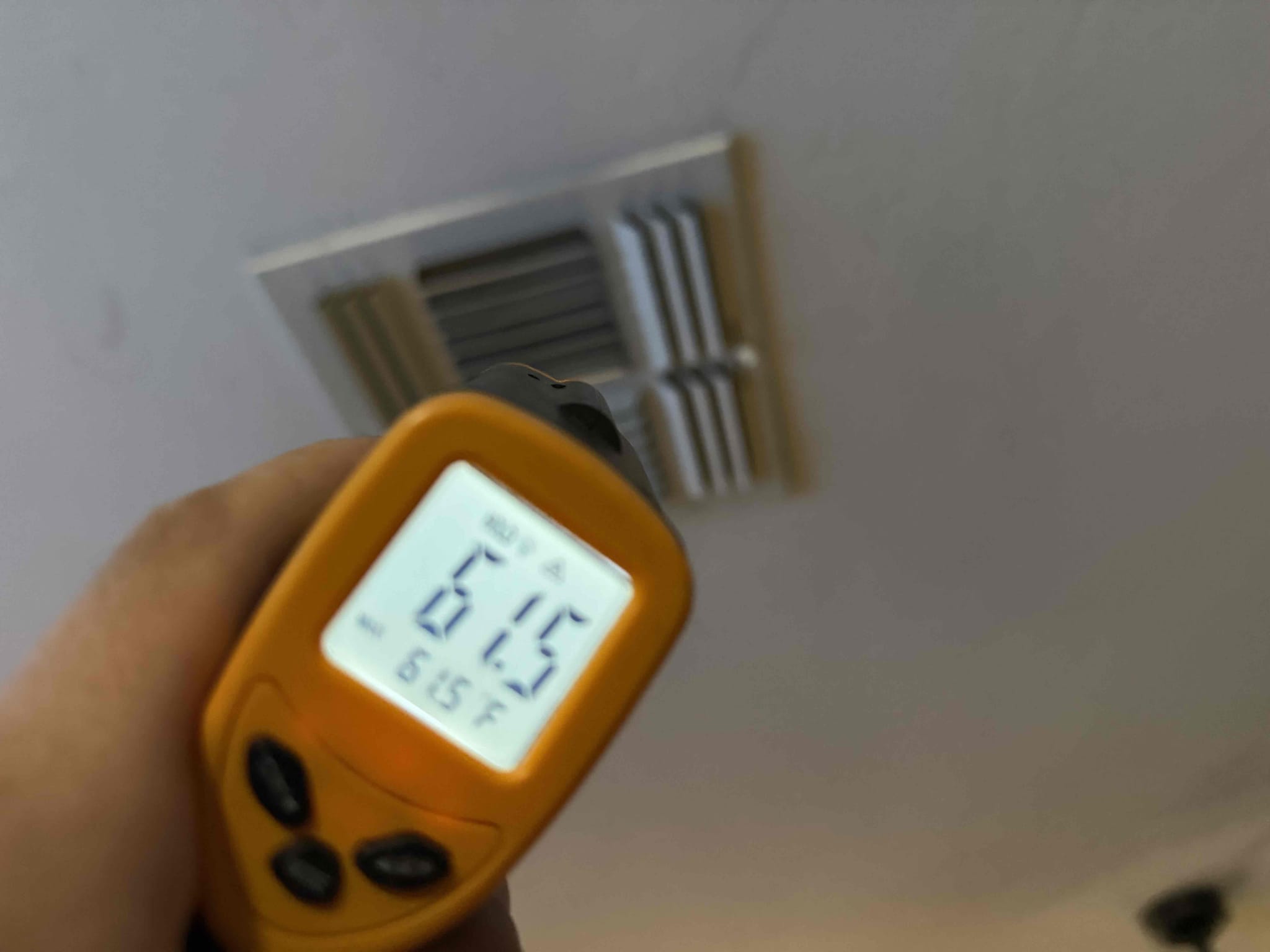 Installed attic split 