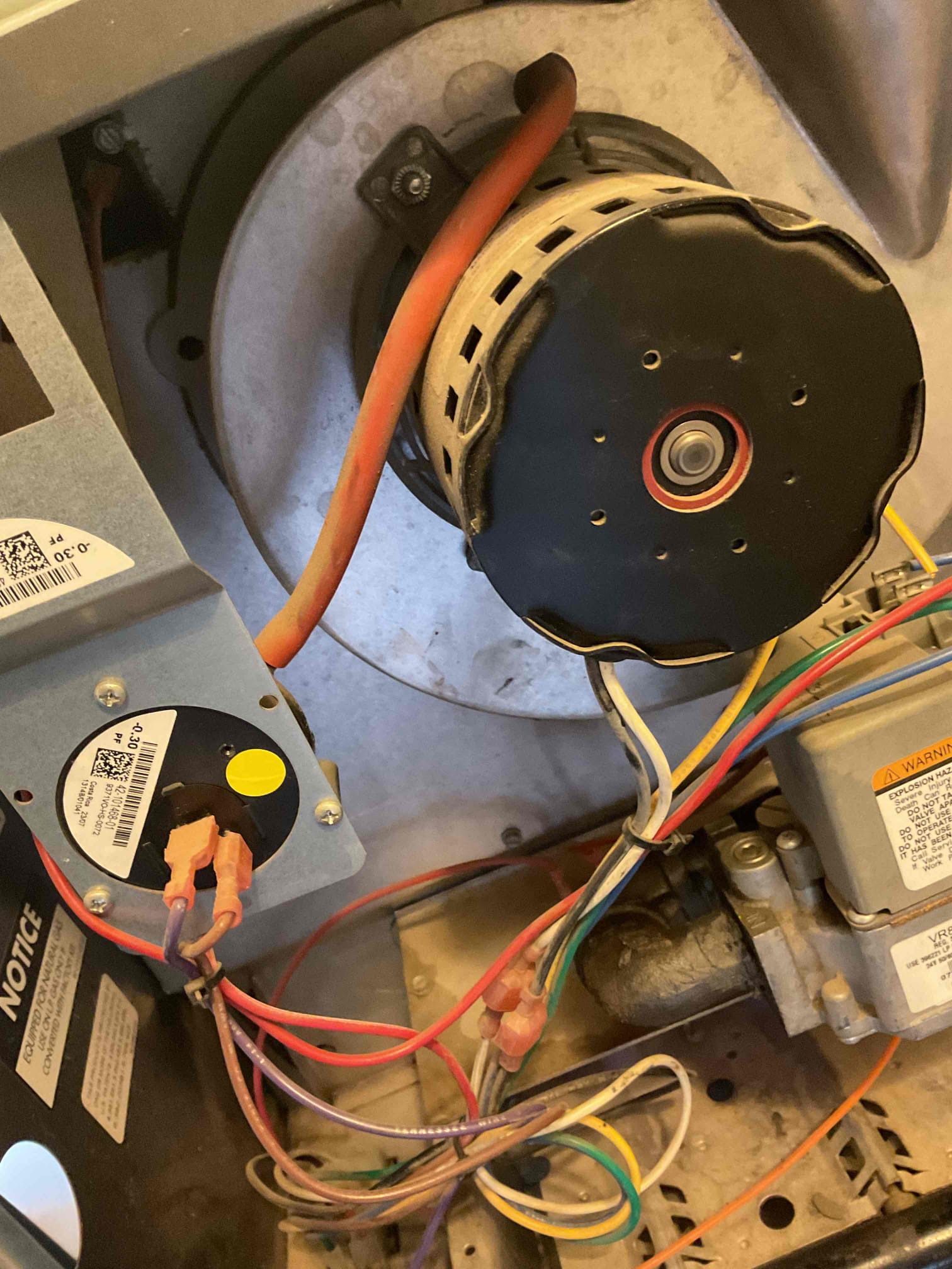 The unit is from 2007 dirty coil, dirty blower wheel causing unit furnace to go off on high limit