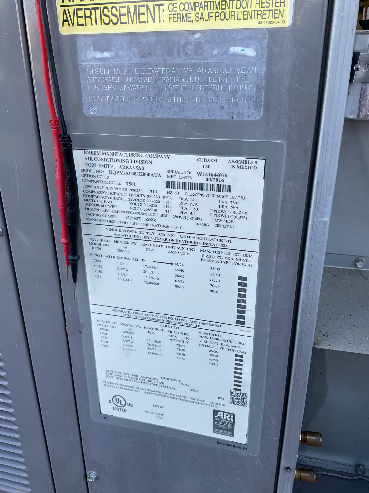 I conducted a thorough diagnostic on the Rheem heat pump, starting with a visual inspection of the unit and its components. I checked electrical connections, refrigerant levels, and the thermostat settings. I also tested the compressor and fan motor for proper operation. After identifying the issue, I provided a detailed report and recommended necessary repairs to ensure optimal performance.