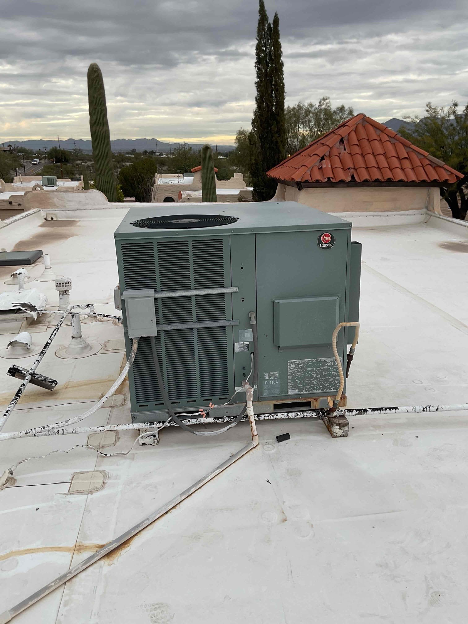 I performed a diagnostic on a 2011 Rheem gas package unit. The safety sensor was failing, which caused the heater to shut off unexpectedly. Additionally, the indoor fan motor was leaking a significant amount of oil, leading to overheating and imminent failure. I identified these issues and provided a detailed report to ensure the system operates safely and efficiently.