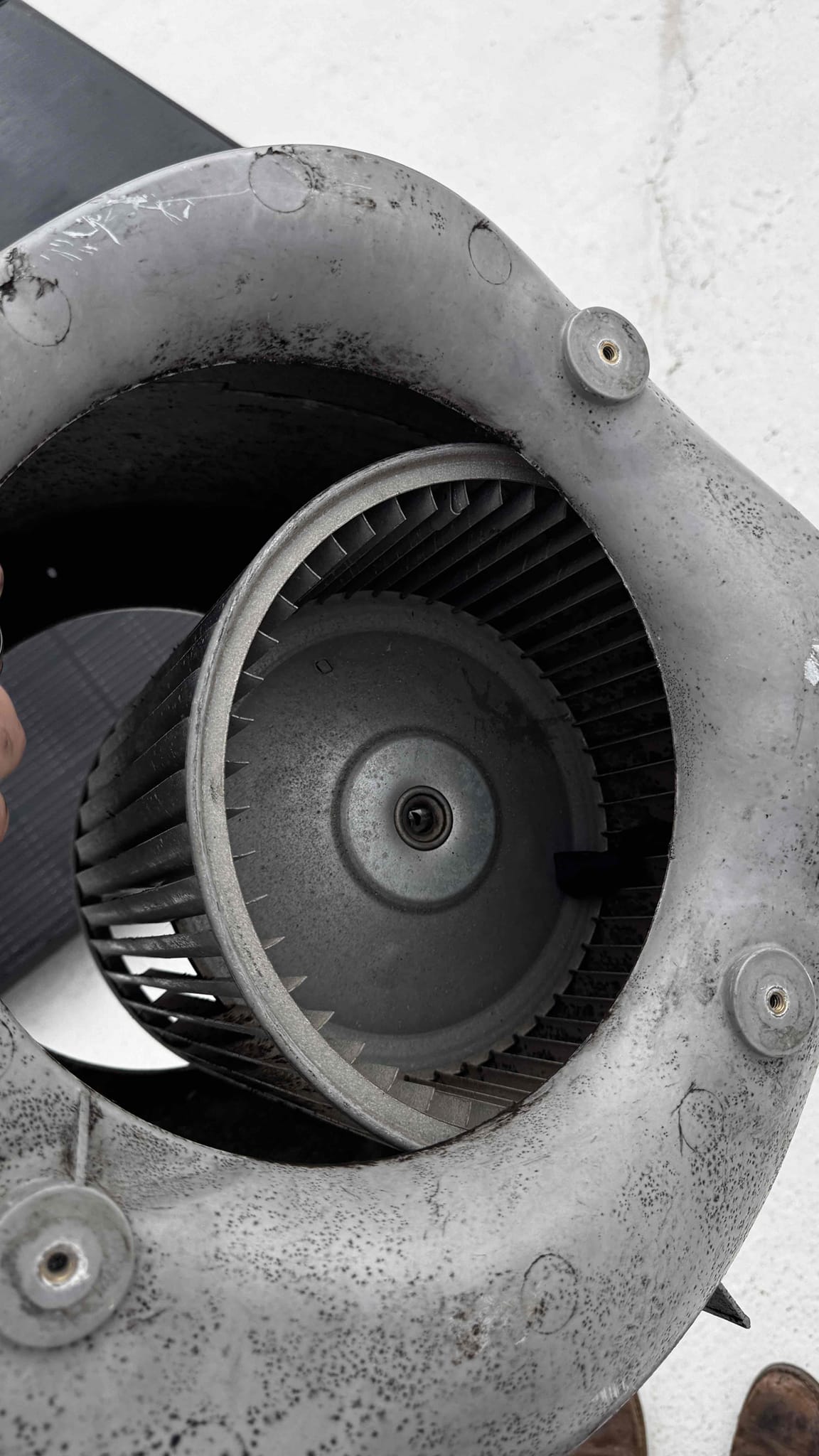 Our team recently completed a comprehensive duct cleaning and blower wheel cleaning service. We meticulously cleaned the entire ductwork system to remove accumulated dust, debris, and contaminants, ensuring optimal airflow and efficiency. The blower wheel was also cleaned to remove any buildup that could hinder performance. Additionally, we installed a new capacitor and performed a hard start with the purchase, enhancing the system's reliability and longevity. This thorough maintenance will help maintain a clean and healthy indoor environment while improving the overall performance of the air conditioning and heating system.