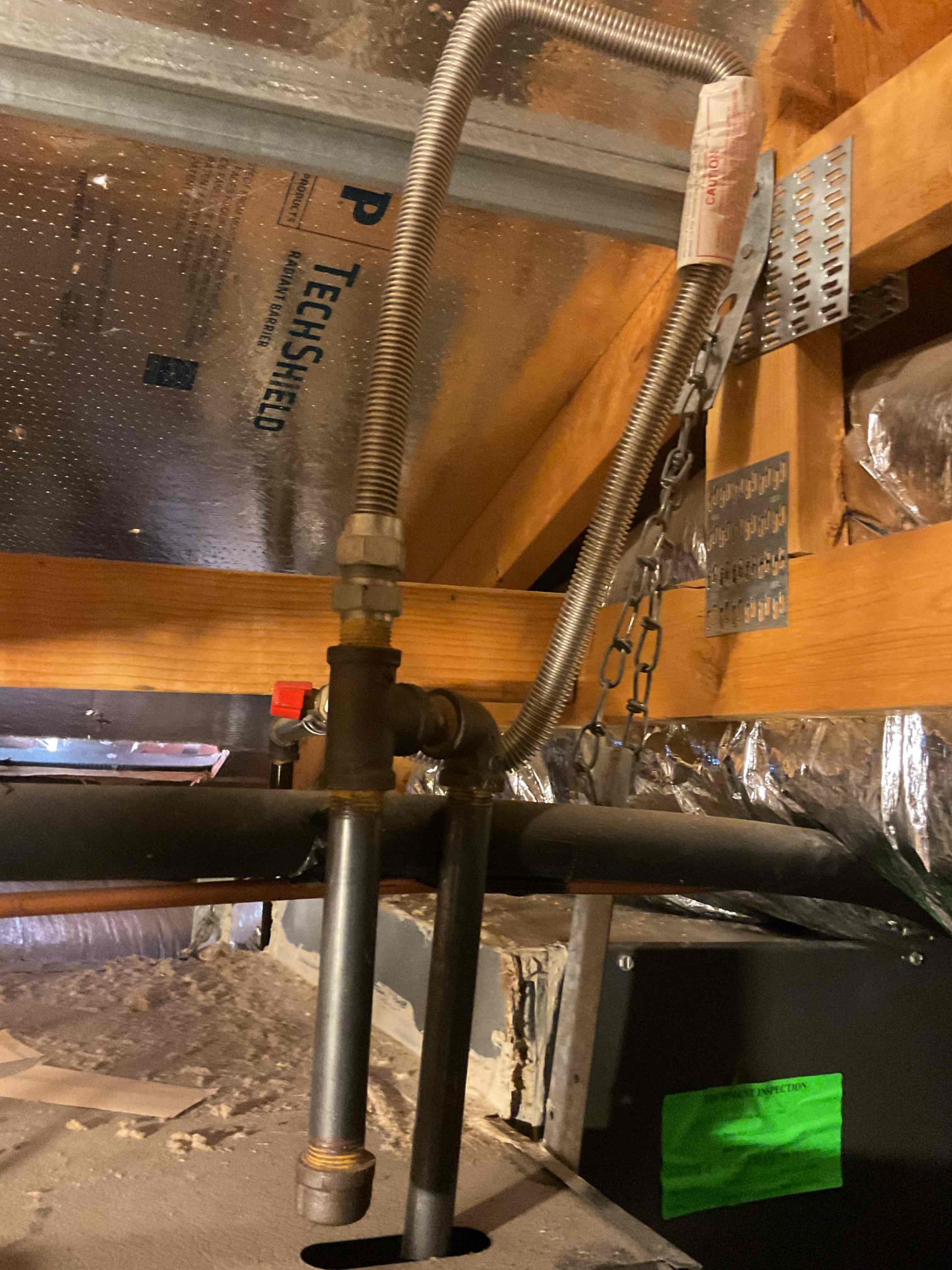 I meticulously cleaned both floor wheels, ensuring they were free from dust and debris. The ductwork was thoroughly inspected and cleaned, removing accumulated dirt and grime. Additionally, I addressed the dirty coil to the right entering the attic, ensuring it was spotless. Each component was handled with care to maintain its integrity while achieving a high standard of cleanliness. The result was a significantly improved environment, free from dust and debris.