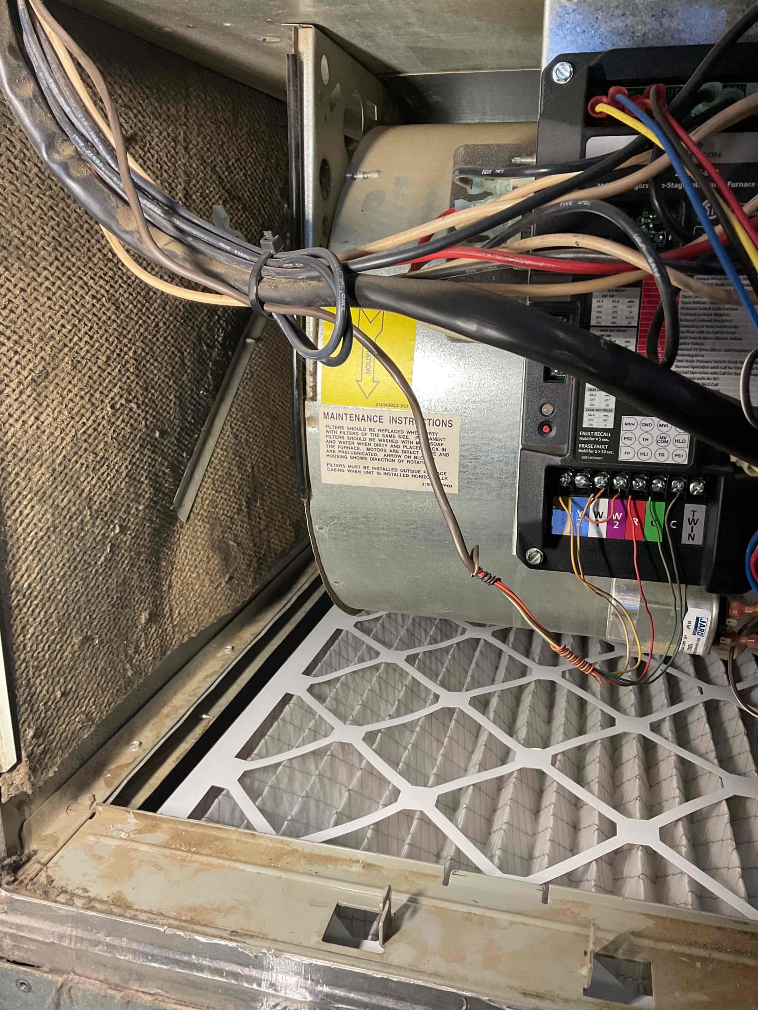 I conducted a comprehensive diagnostic on the Trane HVAC system, starting with a visual inspection of all components. I checked the thermostat settings and calibrated them if necessary. Next, I examined the air filters and replaced them if they were dirty or clogged. I also inspected the electrical connections and wiring for any signs of wear or damage. I tested the system's airflow and pressure to ensure optimal performance. Additionally, I checked the refrigerant levels and looked for any leaks. Finally, I performed a thorough cleaning of the system, including the coils and fins, to ensure efficient operation. The system is now running smoothly and efficiently.