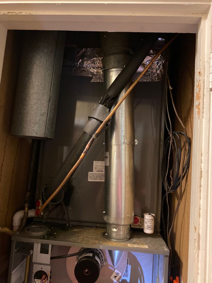 Rheem furnace flue pipe replacement and heat maintenance 
