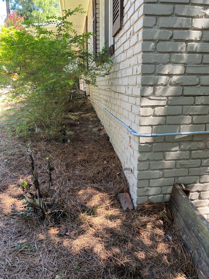 Rheem air conditioning new thermostat wire and conduit installation 