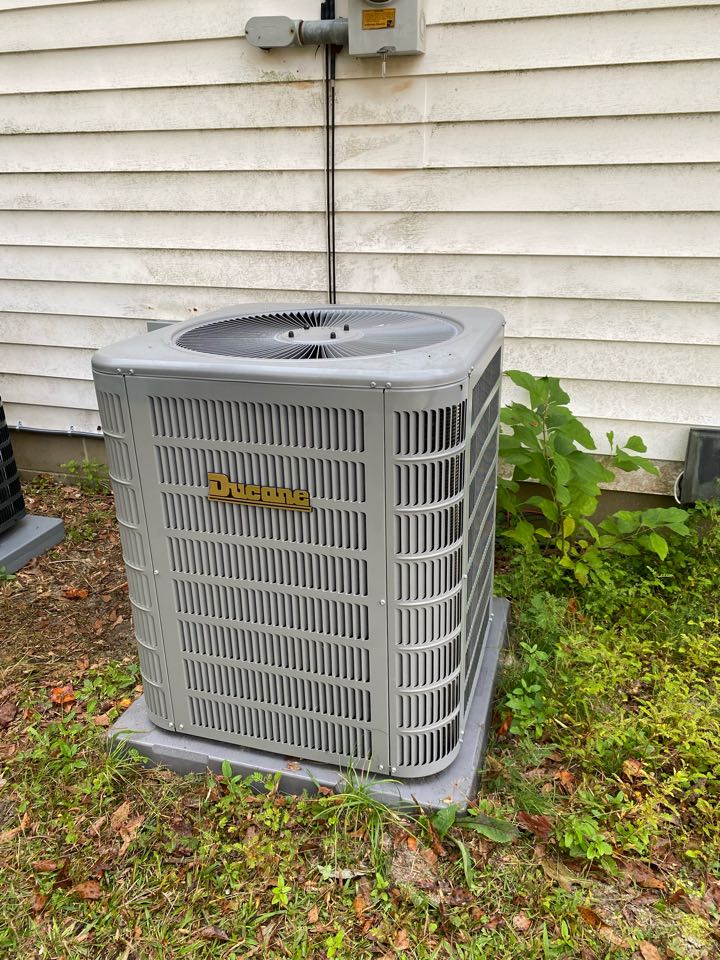 Quality control inspection for the installation of two new heating and cooling systems. 