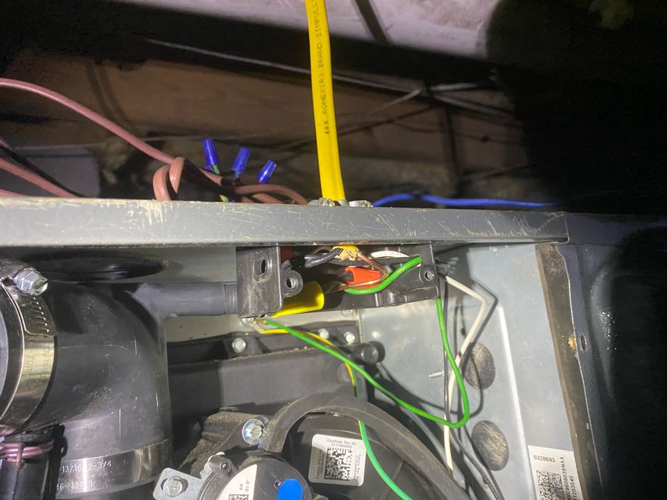 Goodman 90% furnace repairs and high voltage wire replacement 
