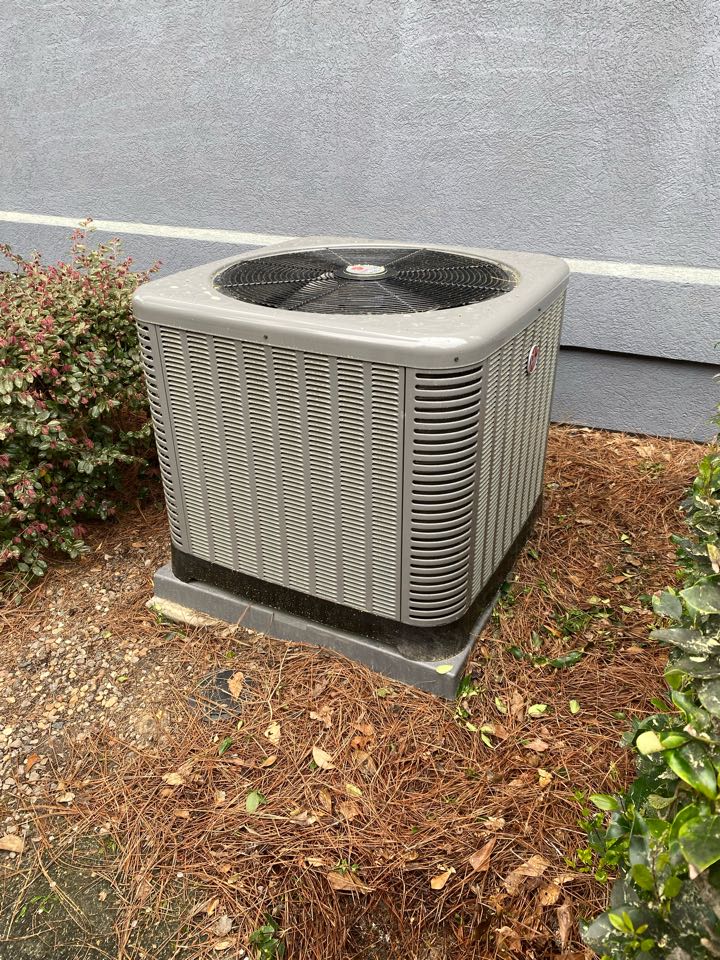 Evans, GA - Quality control inspection for the installation of a new Rheem high efficiency 96% gas furnace and 3 stage communicating a/c condenser. 