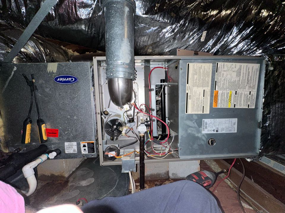 Carrier gas split ac diagnostic 