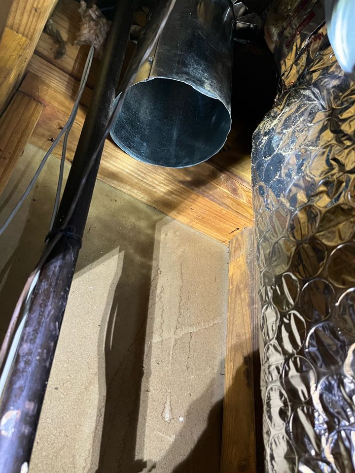 Rheem furnace high and low fresh air intake installation. 