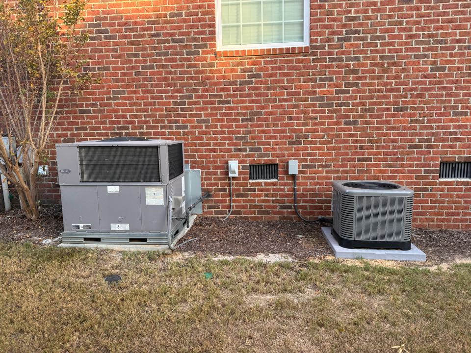 Rheem hp split & carrier gas pack heat maintenance 