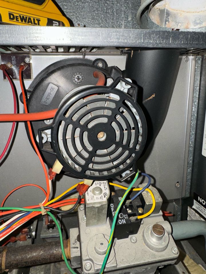 Replacing inducer motor assembly