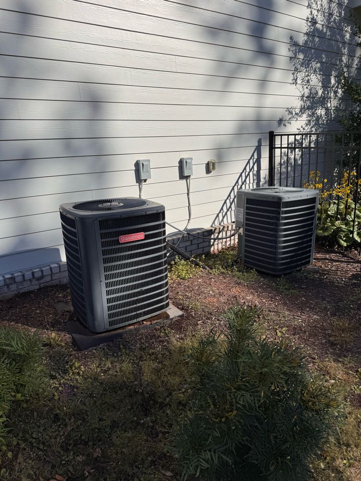 2 goodman hp split heat maintenance 