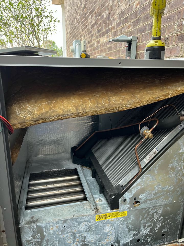 Rheem gas package unit heat repair