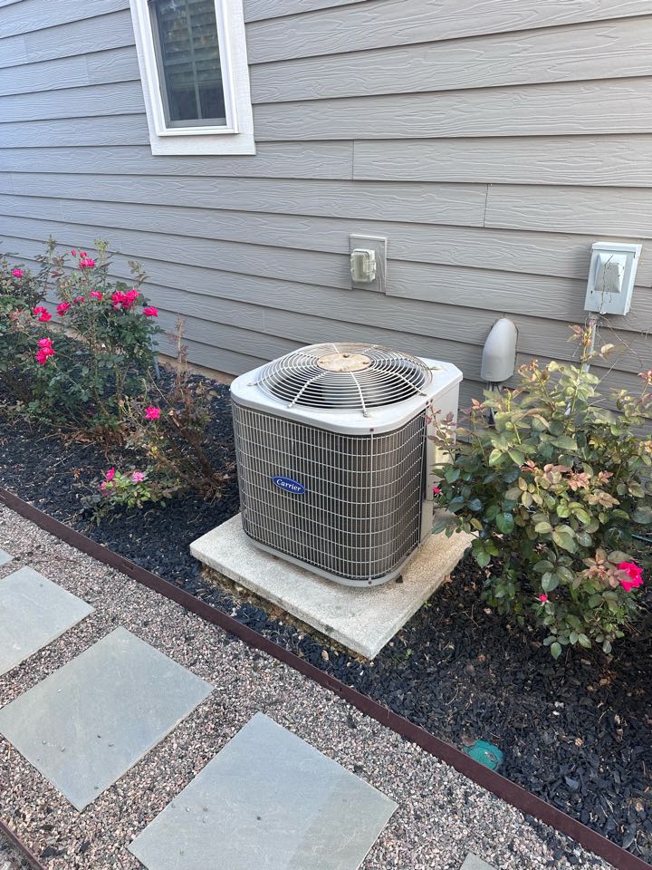 Carrier 1.5 ton gas split ac maintenance 