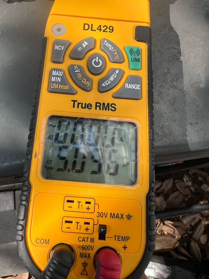 Maintenance on Goodman gas pack.
