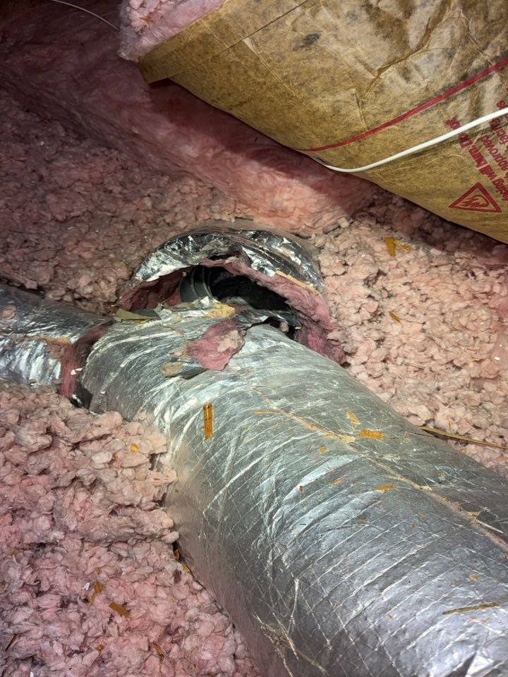 Goodman gas furnace heating maintenance and safety inspection. 