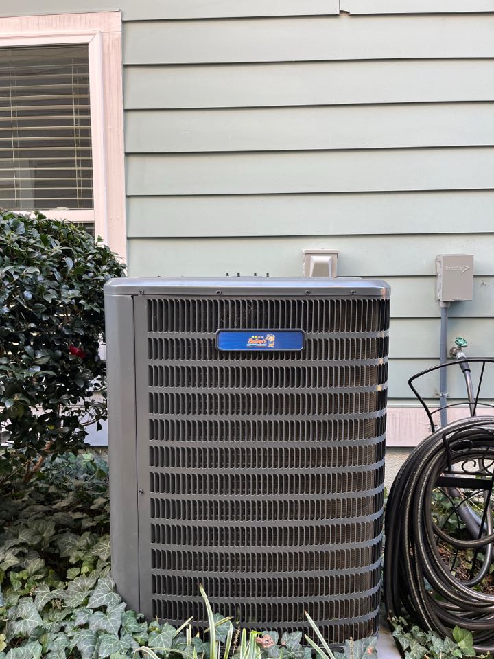 Heating maintenance and safety inspection for three heat pump units including a Goodman, Rheem and a Bryant. 