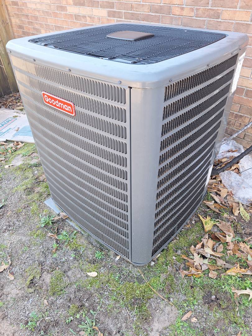 Goodman heatpump. heat pump maintenance. Baileys comfort services.