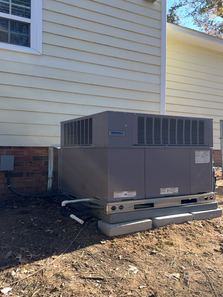 3 Ton tempstar Gas Pack install 