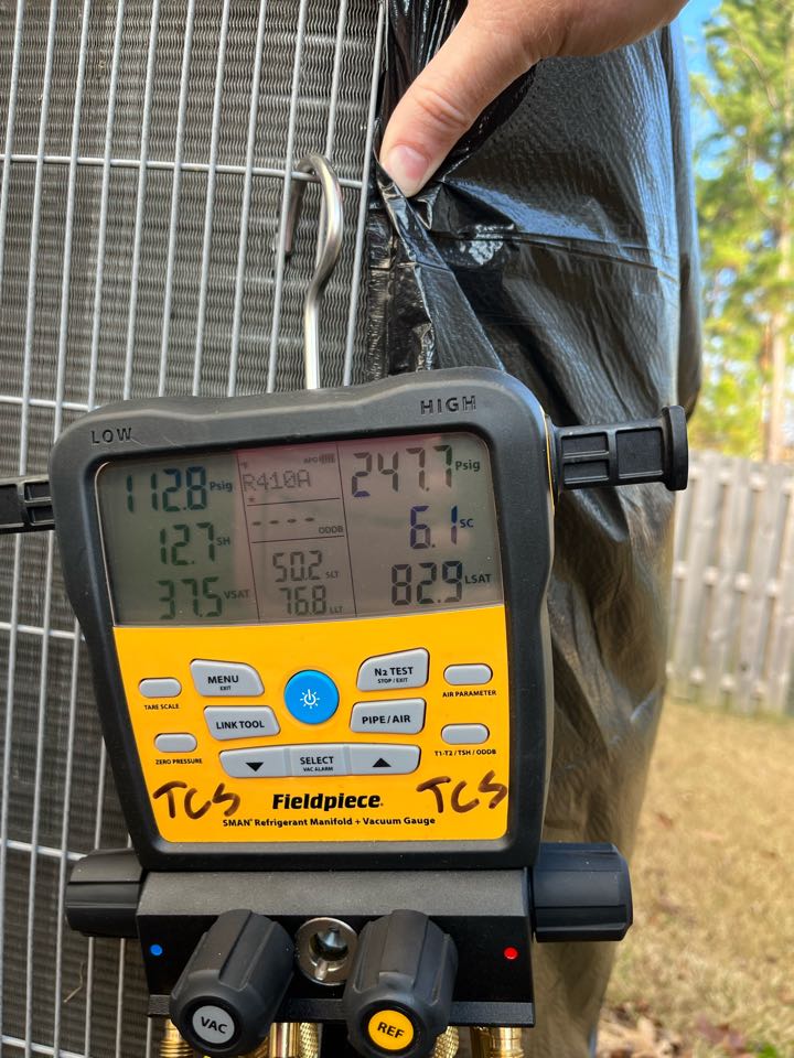 Carrier heat pump heating maintenance with airflow and refrigerant adjustments for improved efficiency 