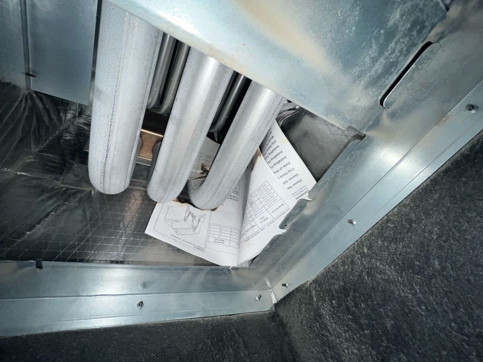 Rheem furnace heating diagnostic due to burning smell coming from the furnace. 