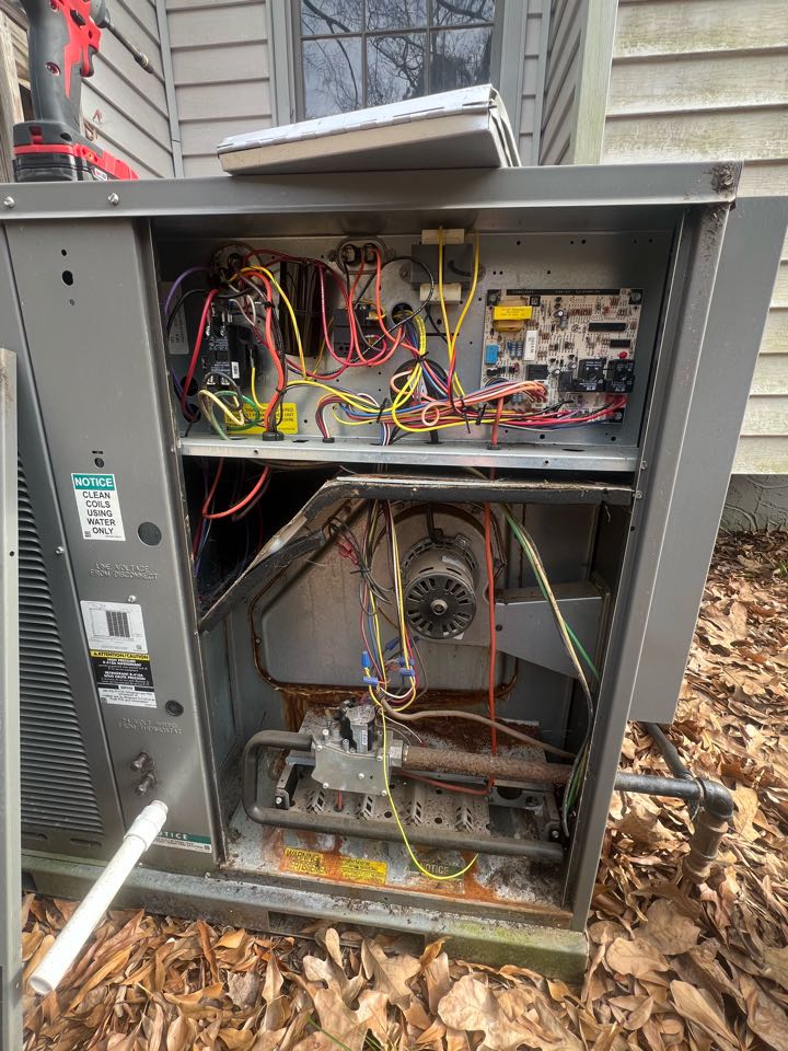 Heat maintenance on rheem gas pack