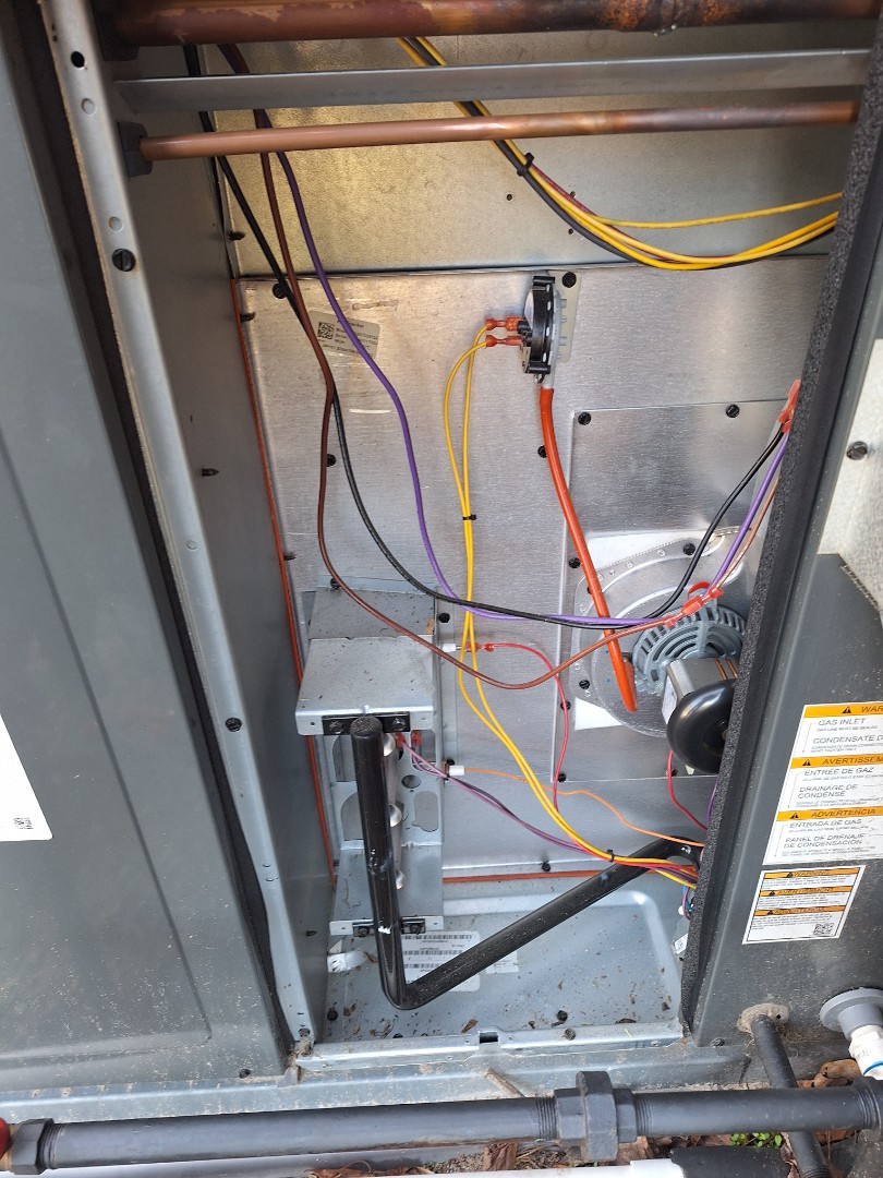 rheem heat pump and Goodman gas furnace package unit maintenance