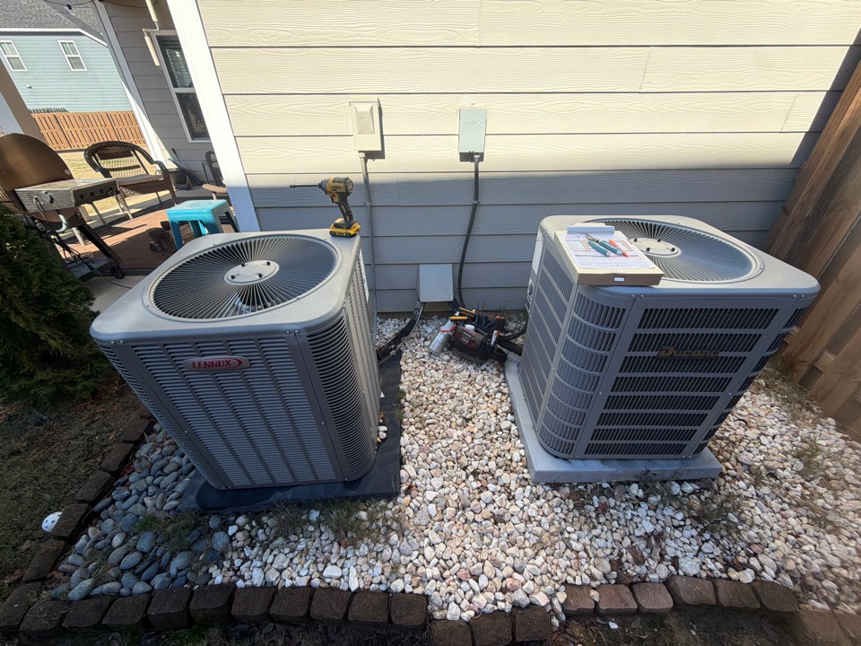 two system heat maintenance, Ducane air handler and heat pump and Lennox air handler heat pump.