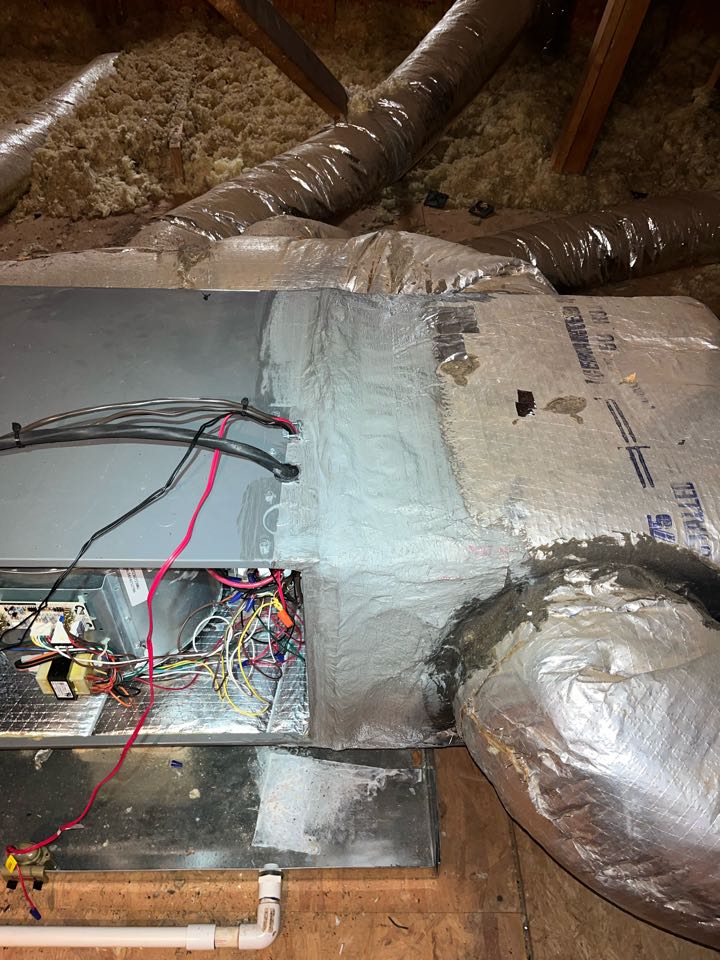 Rheem heat pump plenum and duct seal. 