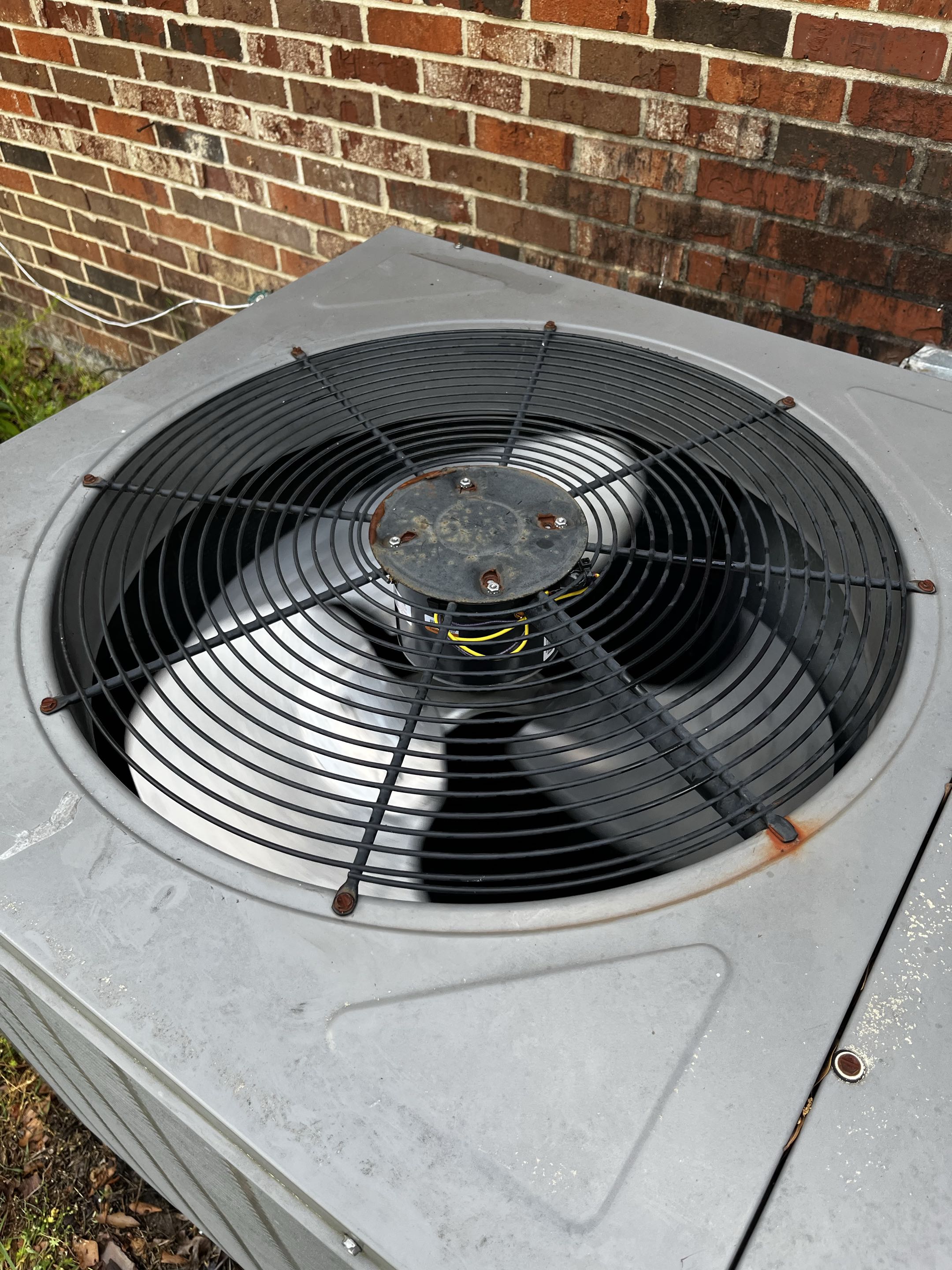 Rheem air conditioning diagnostic and condenser fan motor replacement. 