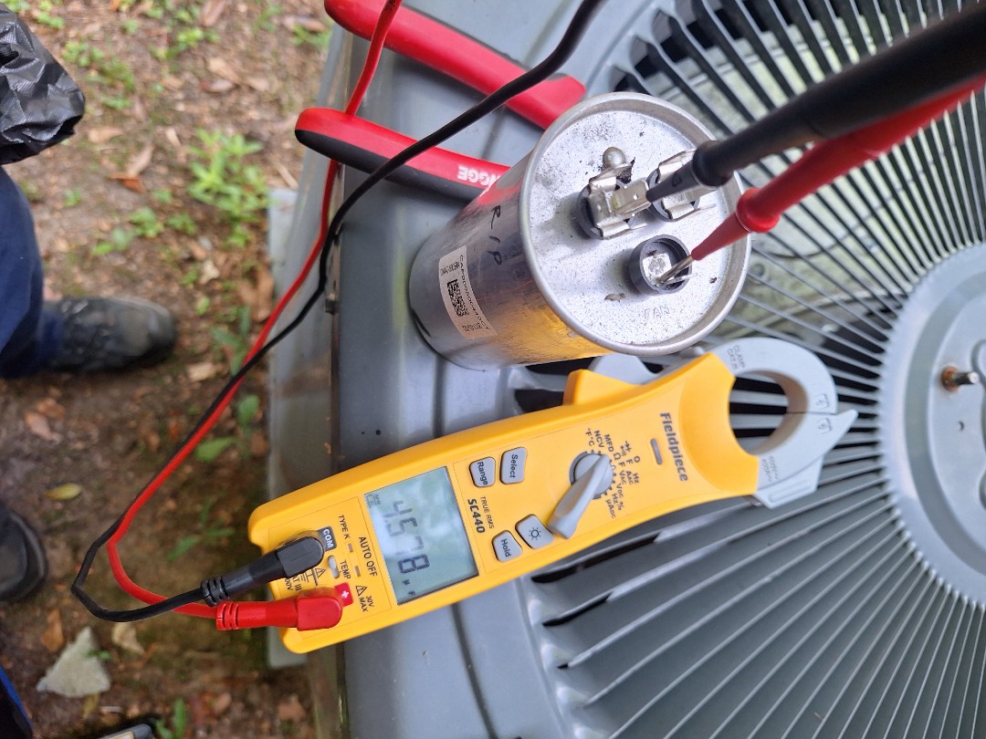 amana no cool capacitor install