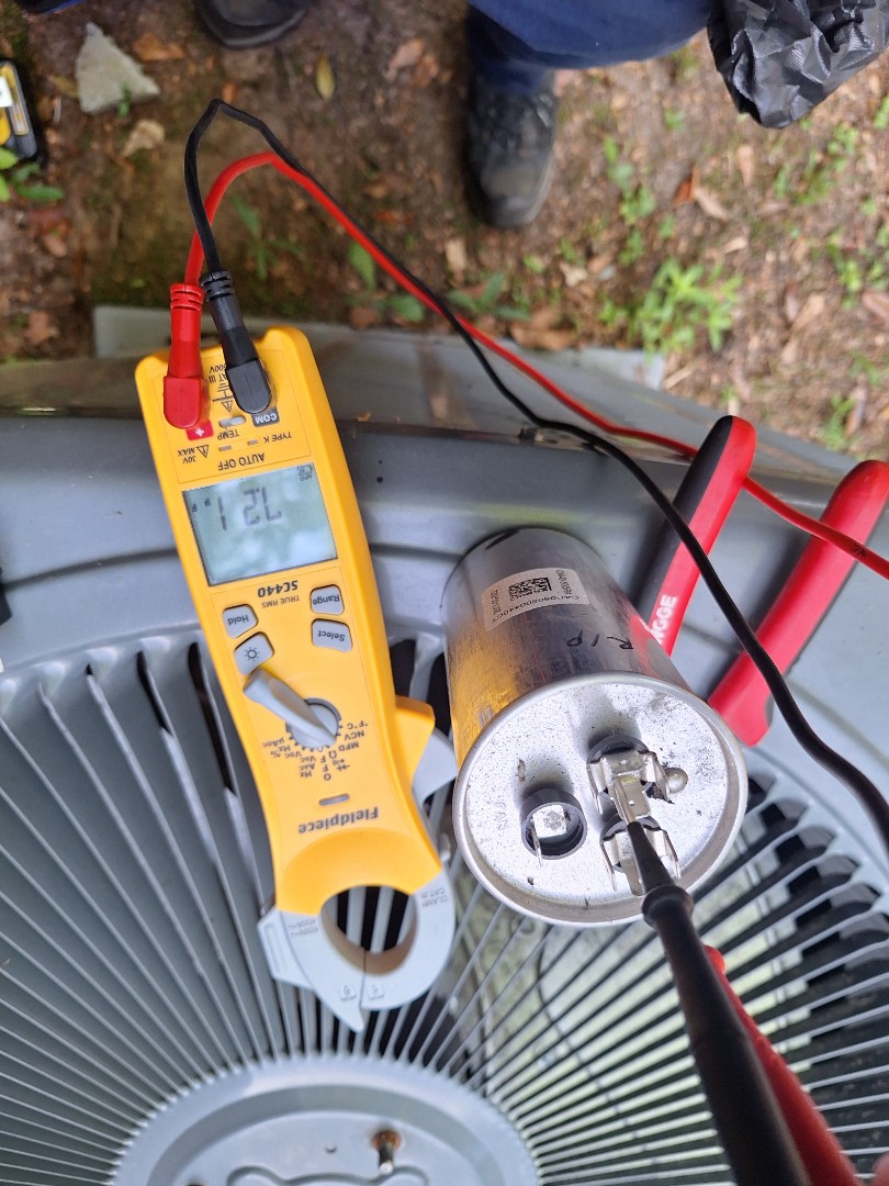 amana no cool capacitor install