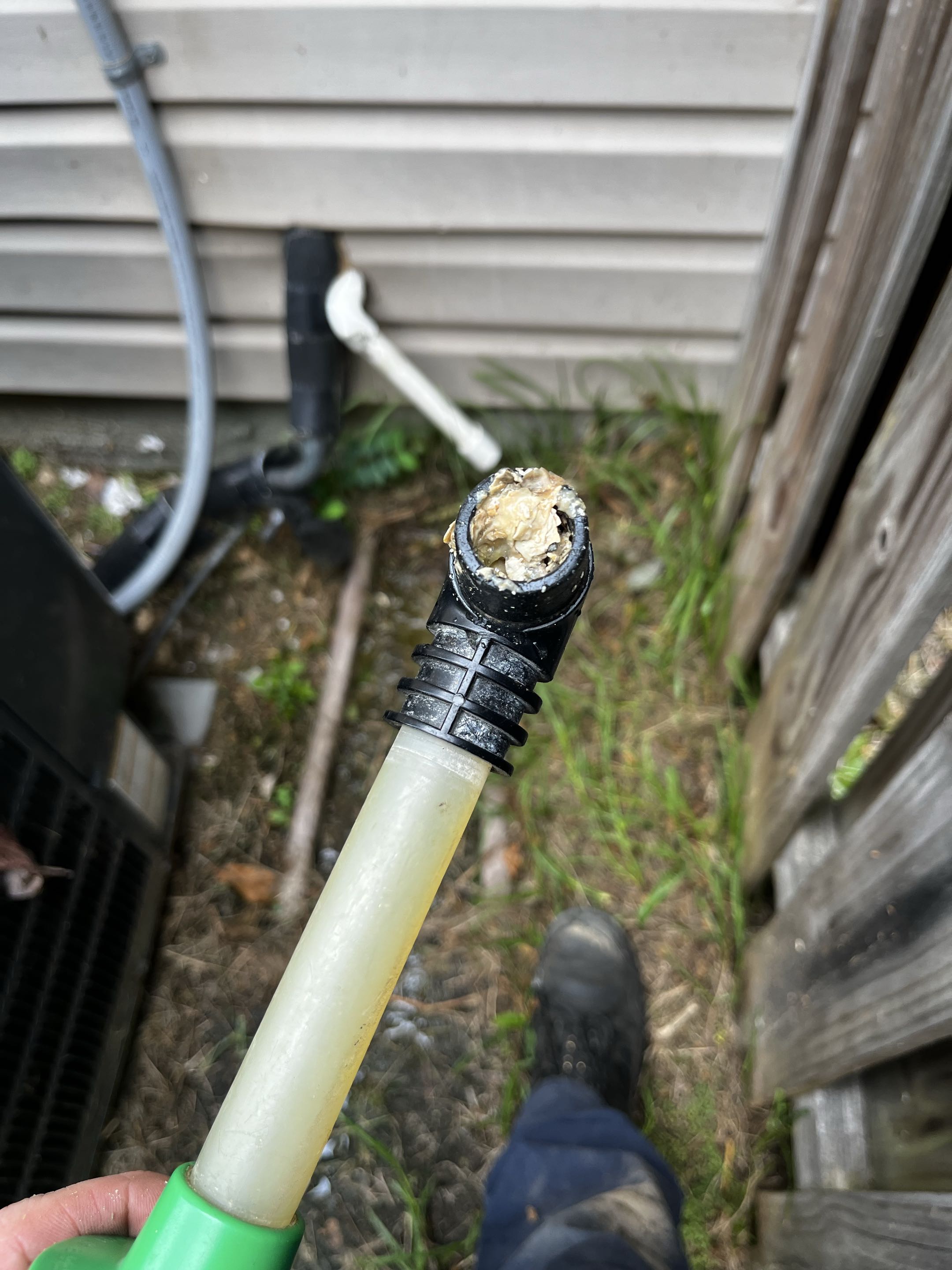 Goodman air conditioning repair and drain line clearing. 