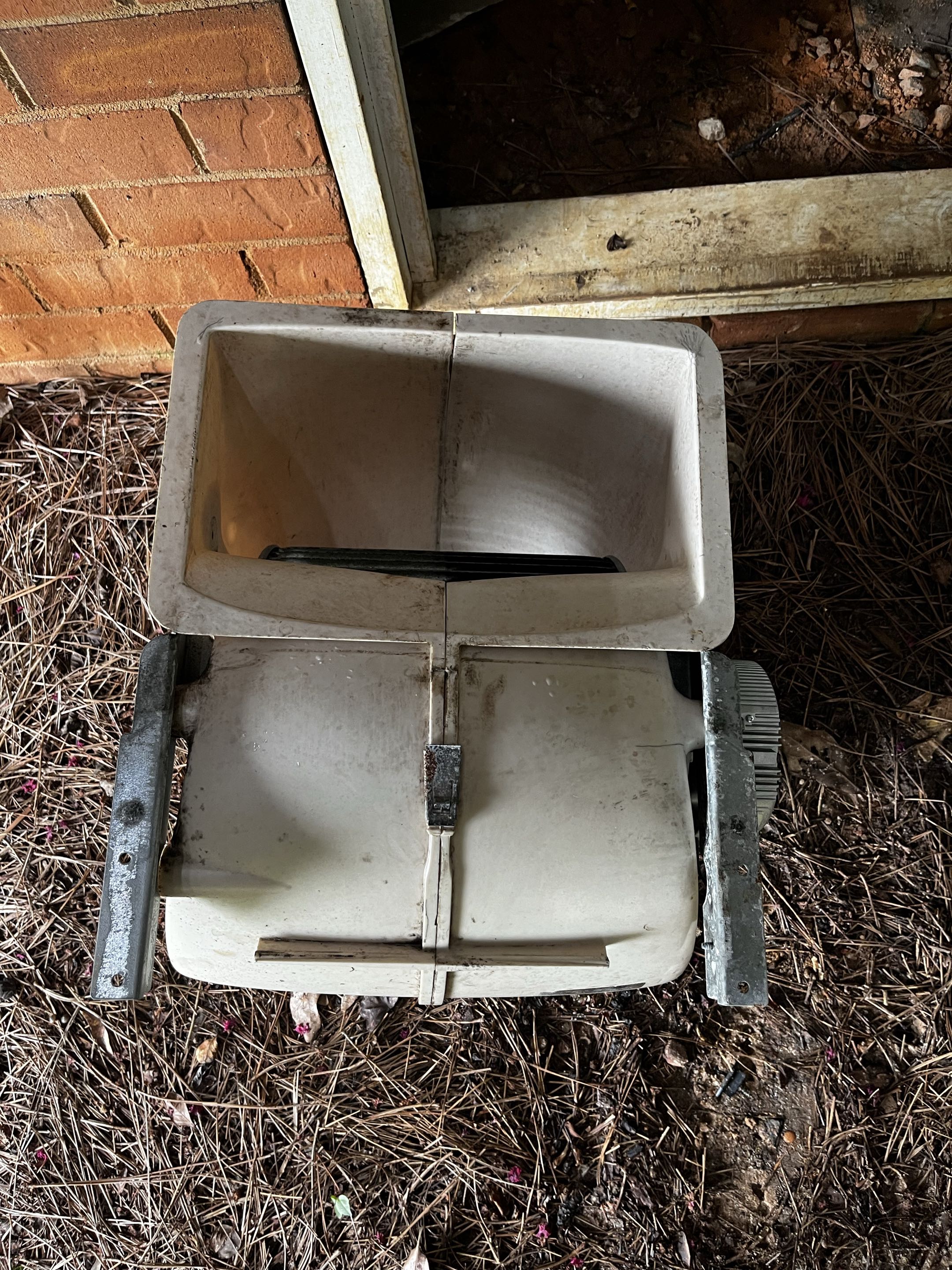 Trane air conditioning blower housing&wheel cleaning and motor replacement. 